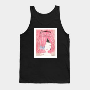 Beautiful Girl Fashion Illustration Tank Top